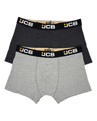 JCB Mens 2 Pack Cotton Trunks