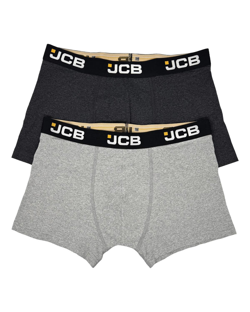 JCB Mens 2 Pack Cotton Trunks