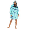 Huggable Womens Aqua Protective Eye Snuggle Hoodie