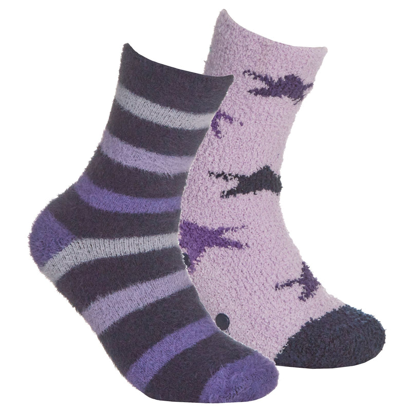 Forever Dreaming 4 Pack Womens Striped Cosy Socks