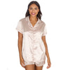 Slumber Party Womens Satin Short Pyjamas