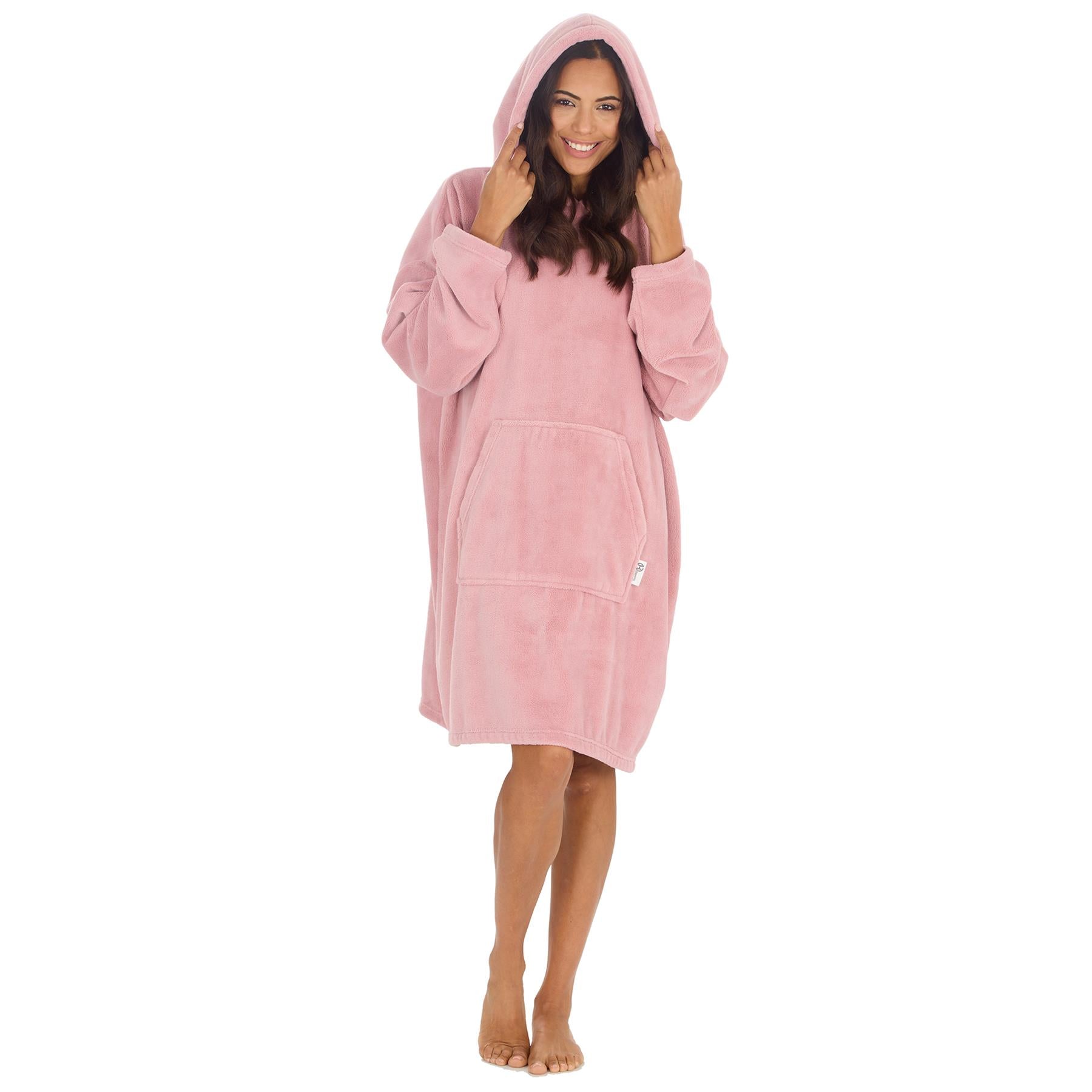 Huggable Adults Plain Oversized Fleece Hoodie