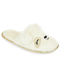 SlumberzzZ Womens Sparkly Bear Slippers