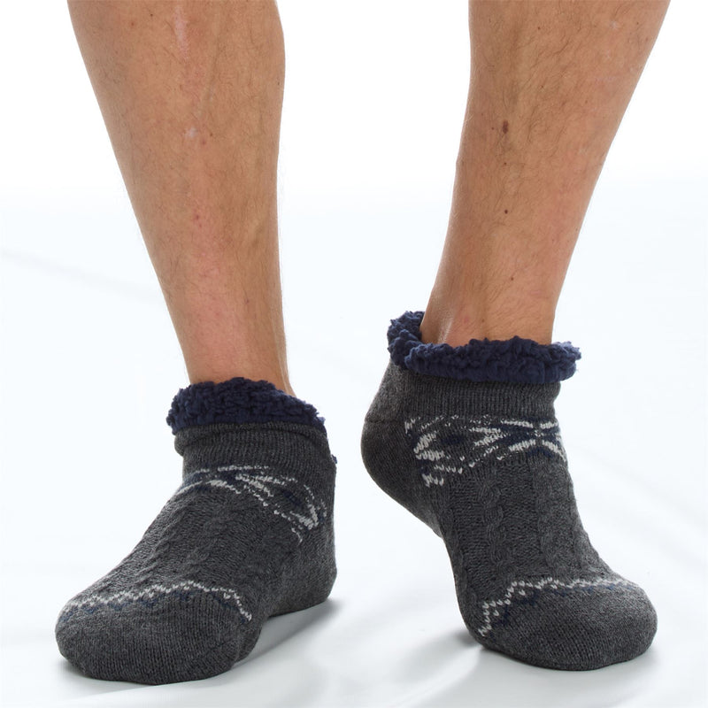 Pierre Roche Mens Sherpa Lined Ankle Socks