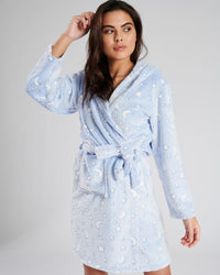 Loungeable Womens Moon & Star Print Dressing Gown