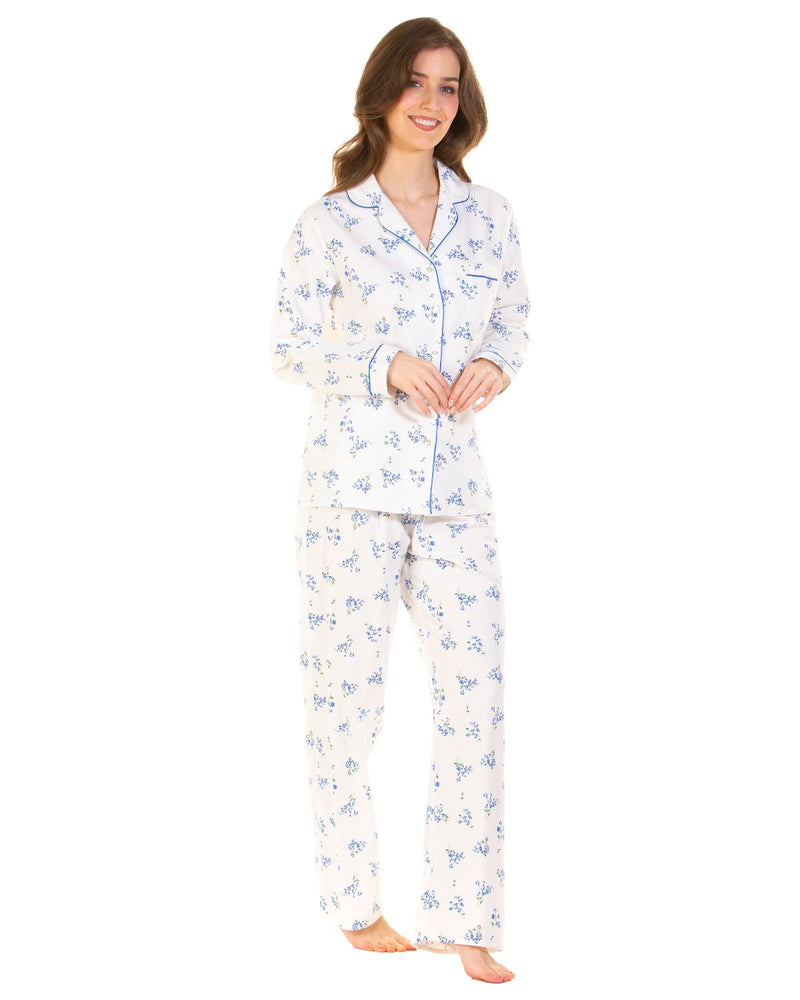 Sue Marks Womens Wincey Meadow Brushed Cotton Pyjamas