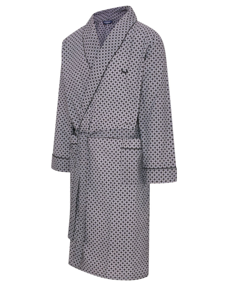 Haigman Mens Easy Care Printed Dressing Gown