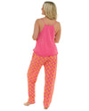 Foxbury Womens Pink Flower Long Pyjamas