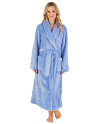 Slenderella Womens Luxury Flannel Fleece 48" Robe