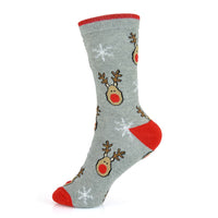 4 Pairs Womens Cotton Rich Festive Christmas Socks