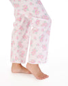 Slenderella Womens Shadow Leaf Floral Button Cotton Pyjamas