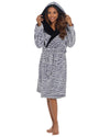 Wolf & Harte Womens Zebra Print Dressing Gown