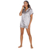 Slumber Party Womens Satin Short Pyjamas