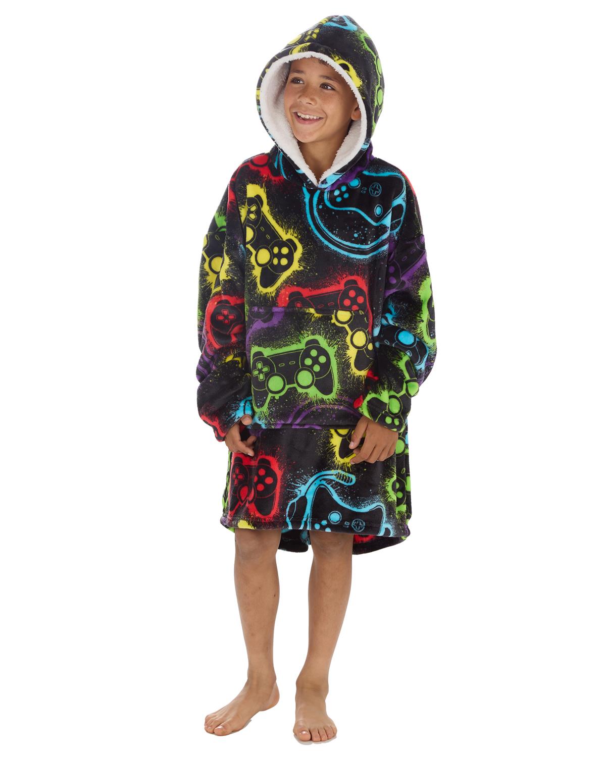 Huggable Kids Multicoloured Gaming Snuggle Hoodie