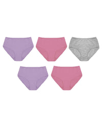 Anucci Womens 5 Pack Pink Mix Midi Briefs