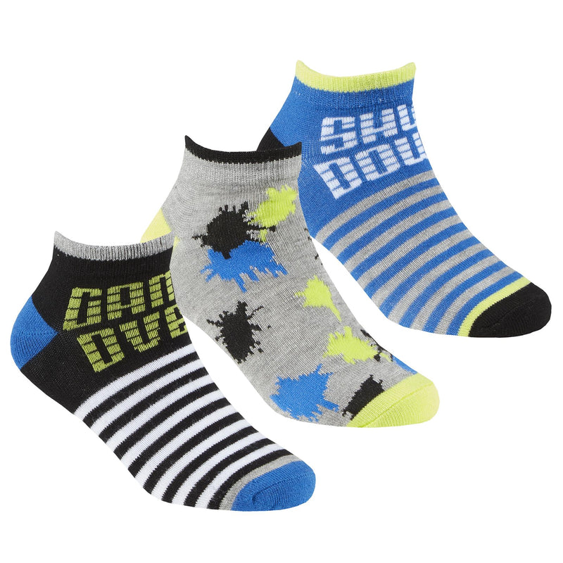 6 Pairs Boys Bamboo Gaming Trainer Socks