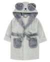 Kids Grey Panda Dressing Gown