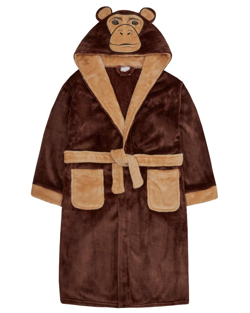 Boys Monkey Dressing Gown