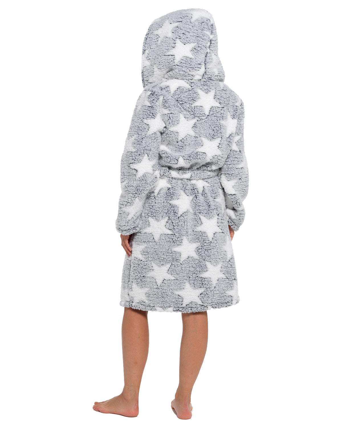 Slumber Hut Womens Star Print Borg Dressing Gown