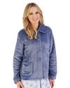 Slenderella Womens Embossed Button Bed Jacket