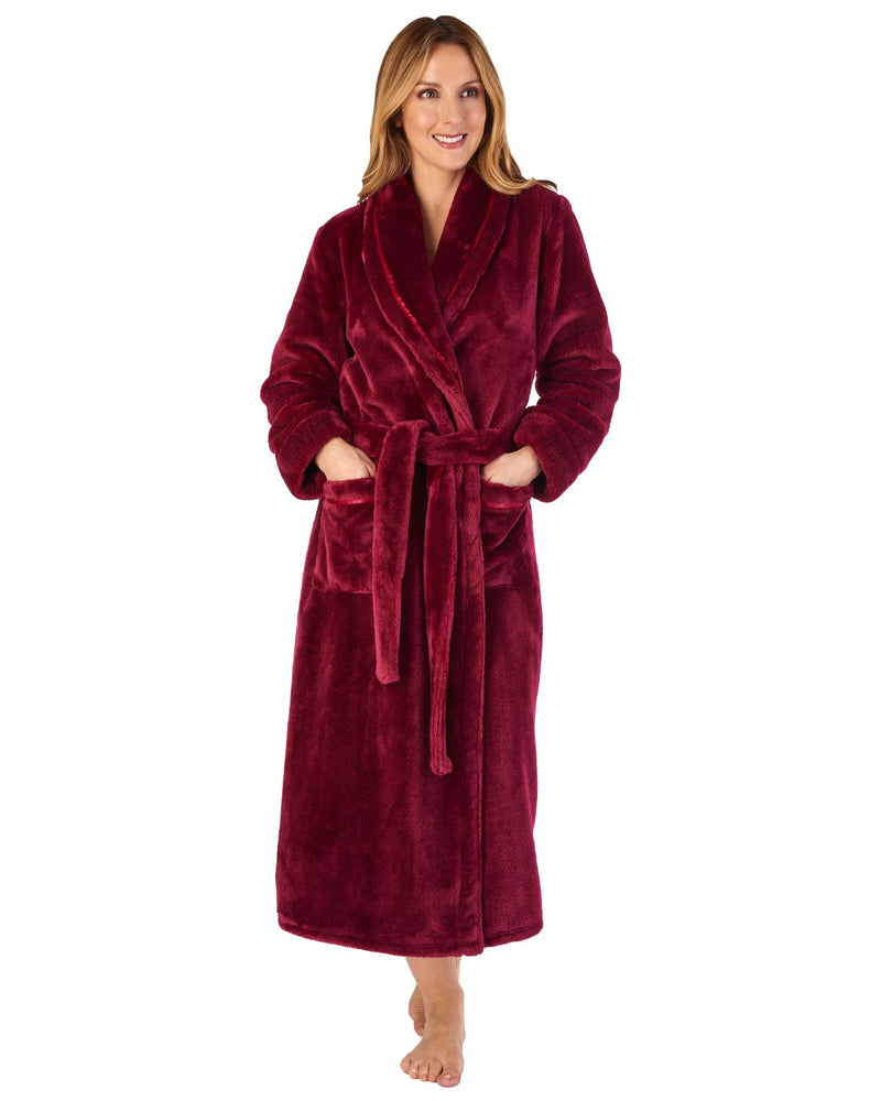 Slenderella Womens Luxury Flannel Fleece 48" Robe