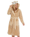 Forever Dreaming Womens Beige Fox Dressing Gown