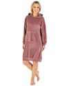 Gaspé Womens Velour Stripe Hooded Nightie