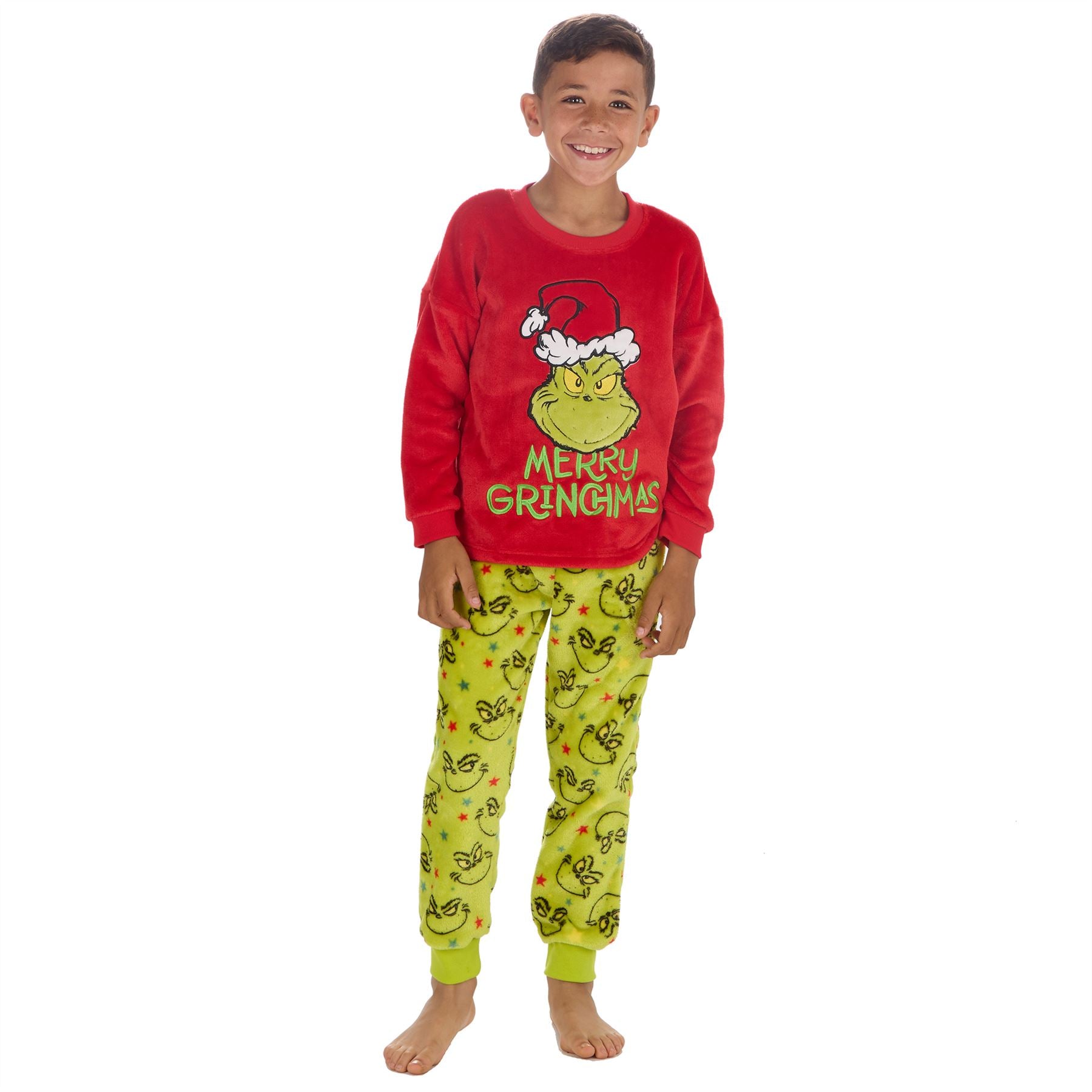 The Grinch Juniors Christmas Fleece Pyjamas