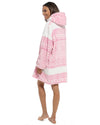 Follow That Dream Womens Pink Fairisle Oversized Hoodie