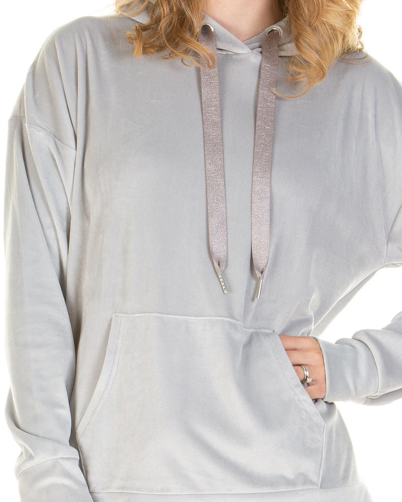 La Marquise Womens Velour Lounge Hooded Pyjamas