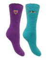 Nice Socks Womens 2 Pack Heart Cosy Socks