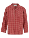 Walker Reid Mens 100% Woven Cotton Check Pyjamas