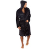 Pierre Roche Mens Polished Hooded Dressing Gown