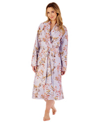 Slenderella Womens 46" Floral Bamboo Dressing Gown