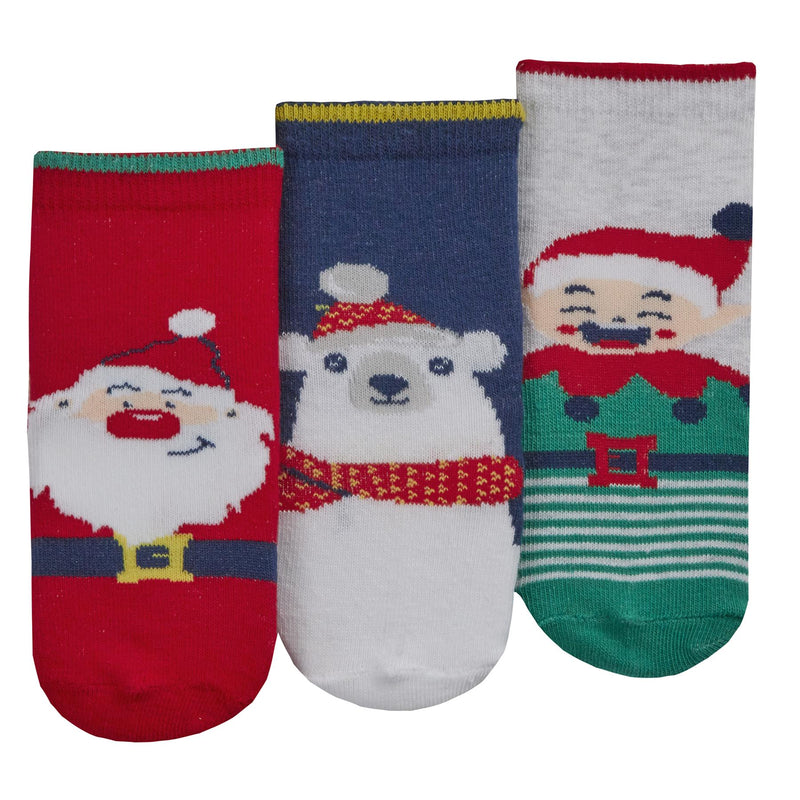 6 Pairs Baby Festive Christmas Cotton Socks