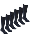 6 Pairs Kids Bamboo Knee High Socks