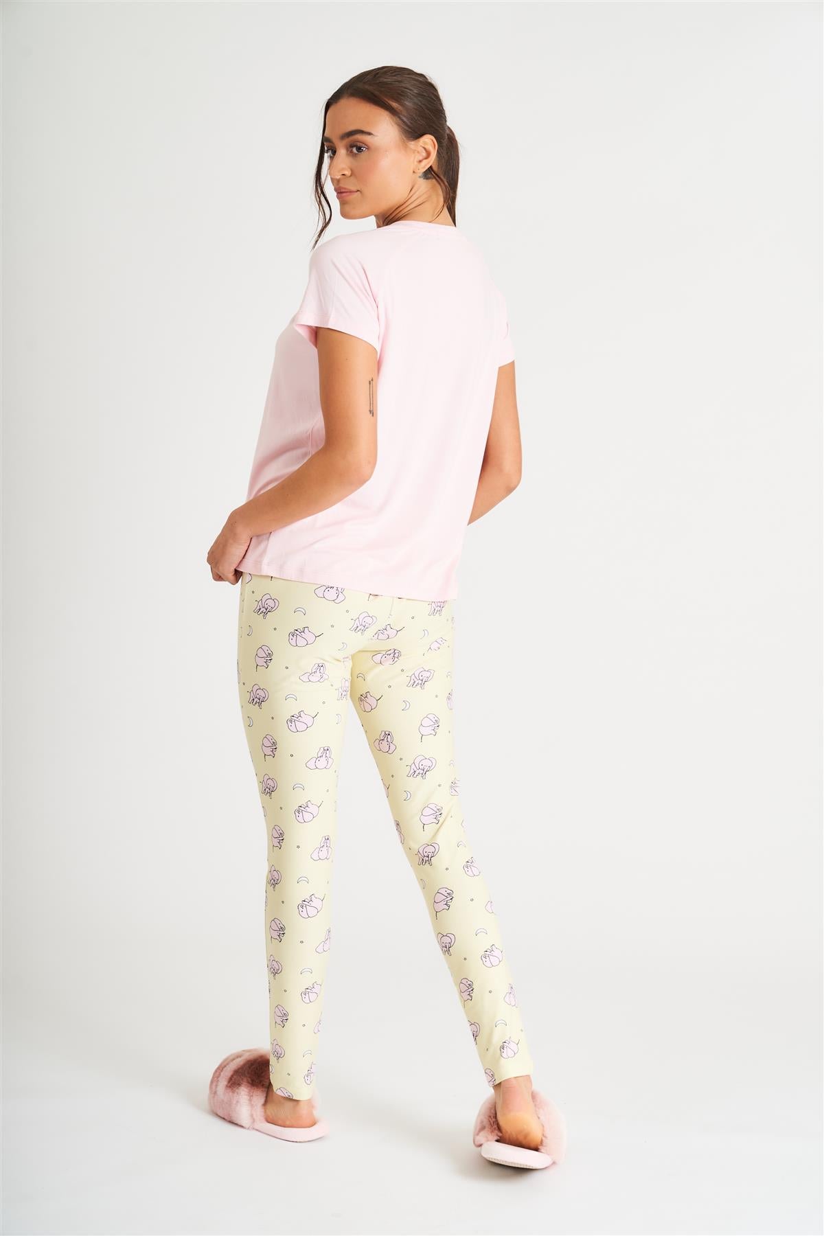 Loungeable Womens Pink Weekend Dreaming Pyjamas