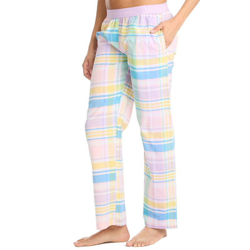 Forever Dreaming Womens Check Print Lounge Pants