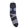 Tom Franks Mens Striped Sherpa Slipper Socks