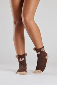 Loungeable Womens Bear Cosy Socks In Gift Box