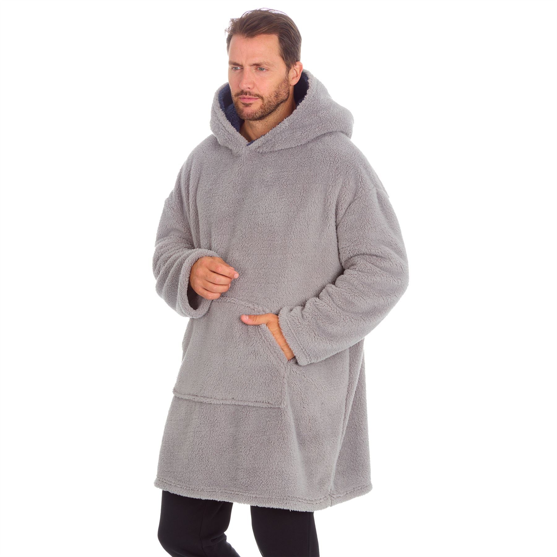 Huggable Mens Snuggle Fleece Oversized Hoodie