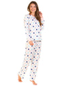 Sue Marks Womens Misty Dots Long Sleeve Pyjamas