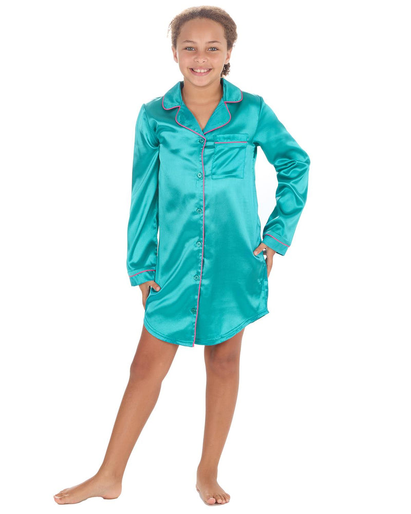 Slumber Party Girls Satin Nightshirt