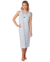 Lady Olga Womens 100% Jersey Cotton Sleeveless Nightie