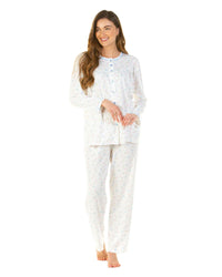 La Marquise Womens Flower Leaf Cuddleknit Pyjamas