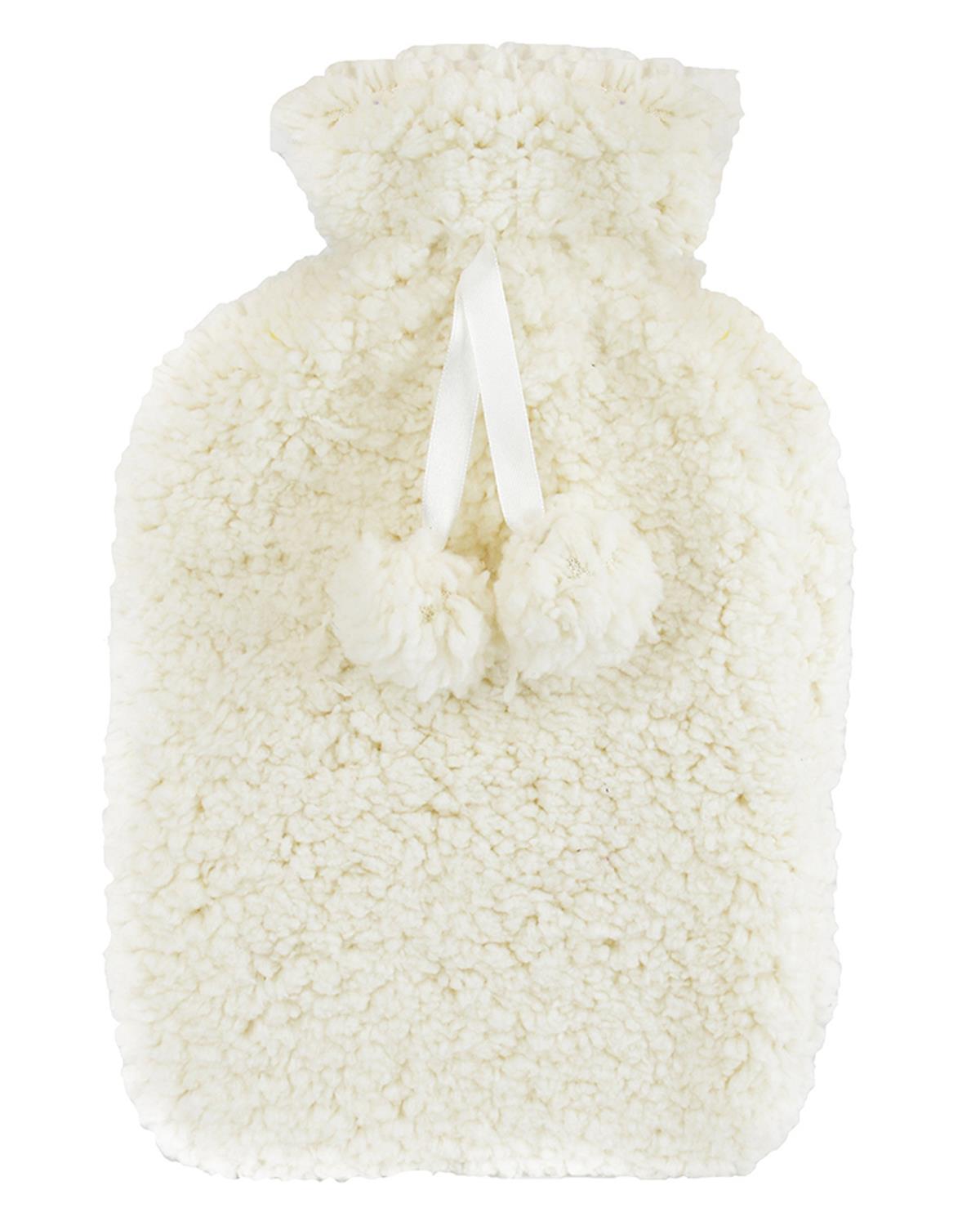 Teddy Fleece Cream Hot Water Bottle