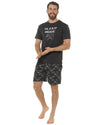 Foxbury Mens Charcoal Gaming Short Pyjamas