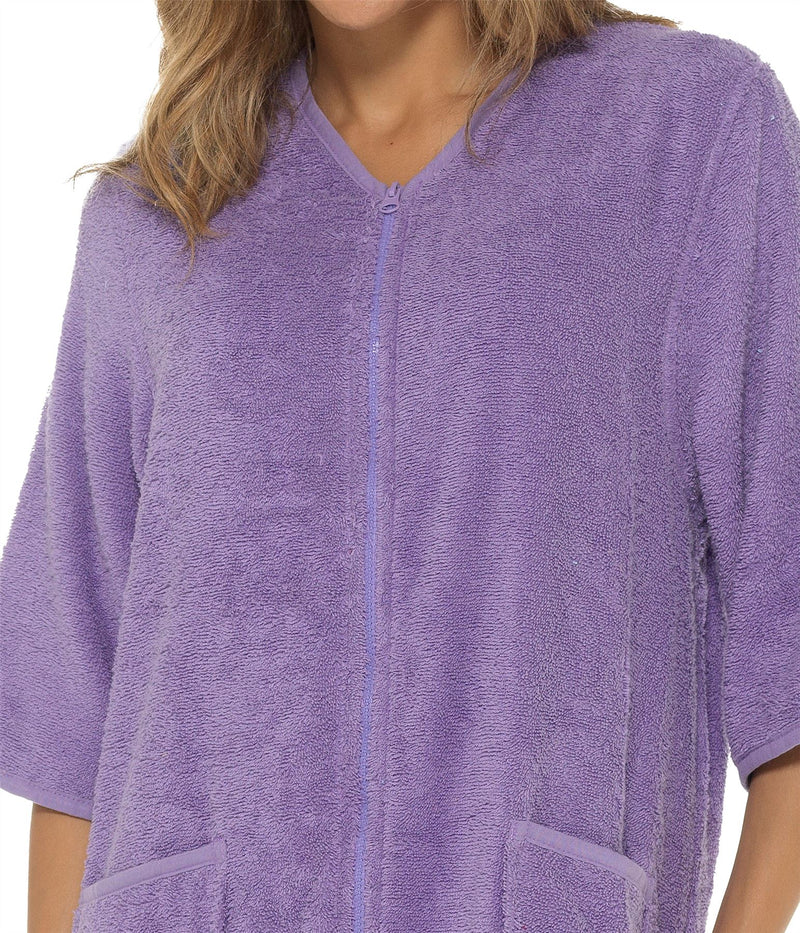 Undercover Womens Zip Up Towelling Dressing Gown