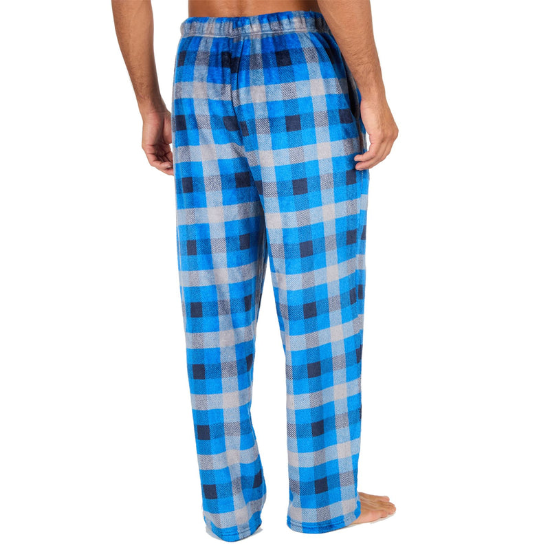 Cargo Bay Mens Polished Fleece Check Lounge Pants