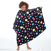 Huggable Girls Spotty Oversized Blanket Poncho